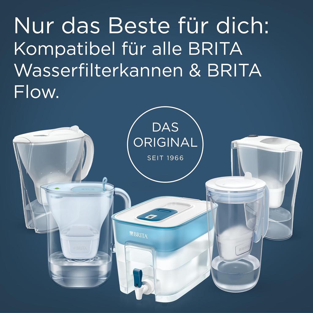 BRITA MAXTRA PRO Pure Performance (All-in-1) 6 Pack Half Year Pack - Original Replacement Water Filter for Filter Jugs: Pure Water Taste - Filters PFAS, Chlorine, Lime, Metals