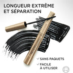 L'Oréal Paris Black Mascara for Precise Separated Eyelashes with Telescopic Length, False Lash Telescopic Gold Mascara, Black, 1 x 8 ml