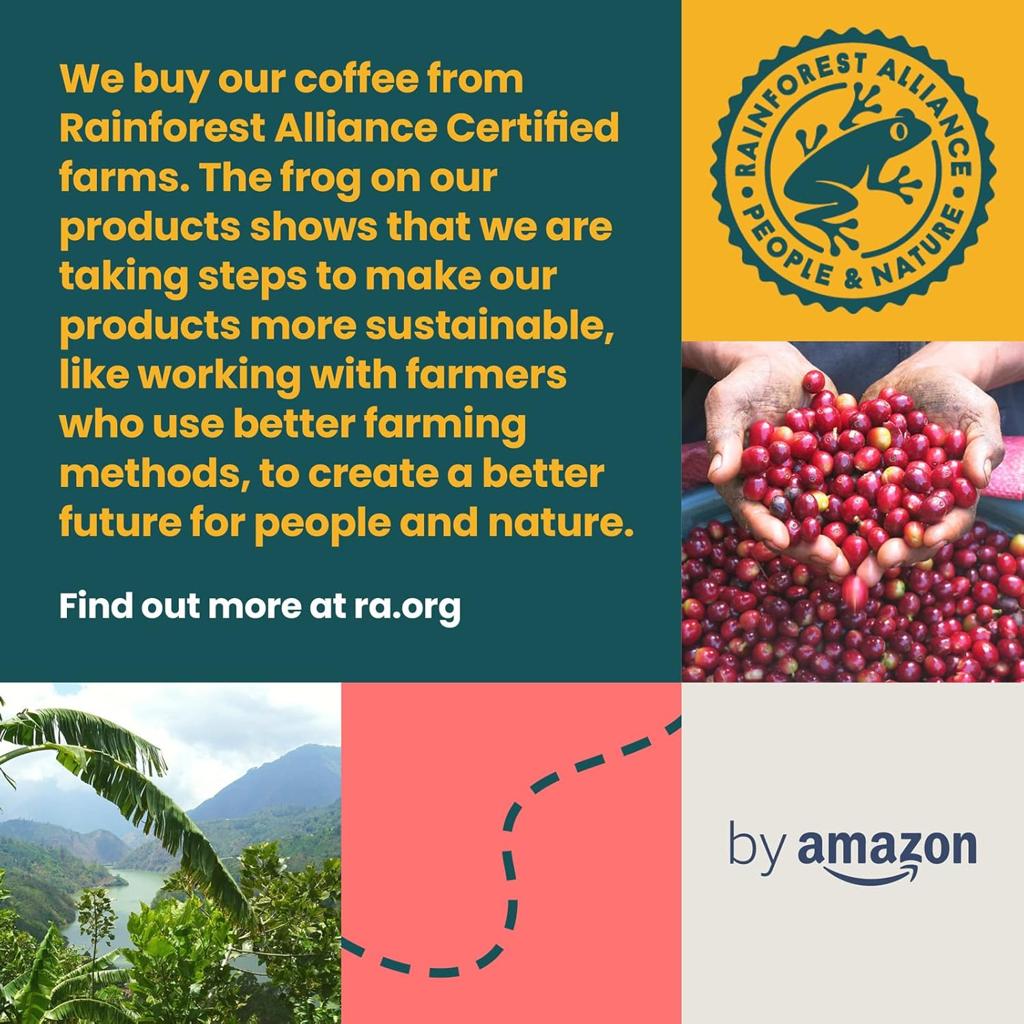 Ground Coffee Espresso Crema, Medium Roast, 250 g, Pack of 4 - Rainforest Alliance Certified