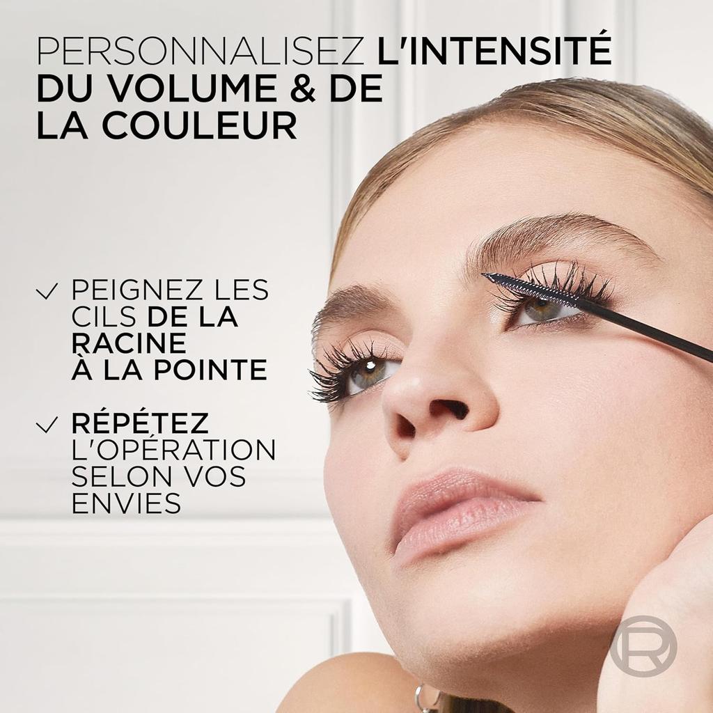 L'Oréal Paris Black Mascara for Precise Separated Eyelashes with Telescopic Length, False Lash Telescopic Gold Mascara, Black, 1 x 8 ml