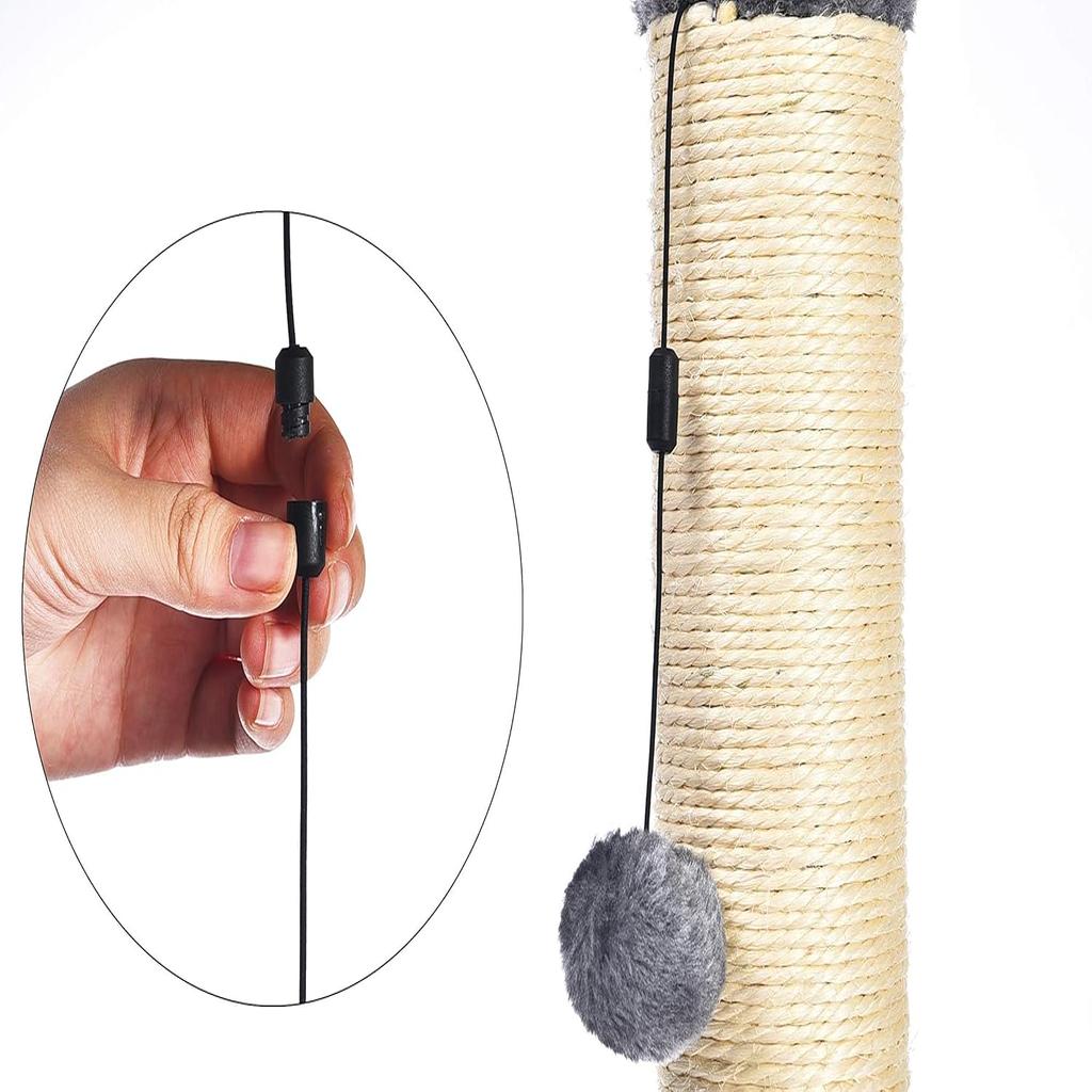Amazon Basics Medium Cat Scratching Post, 40.01 x 40.01 x 80.01 cm, Grey