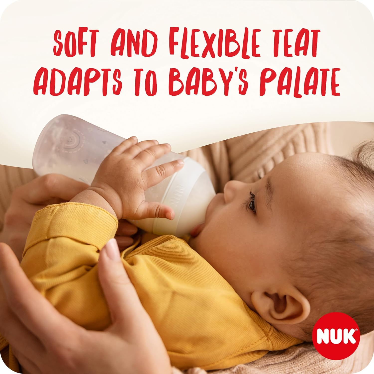 NUK Perfect Match Baby Bottles Set | 0-6+ Months | Adapts to Baby's Palate | 3 x Anti Colic Baby Bottles & Space Soother | BPA-Free | Disney Winnie the Pooh | 4 Count