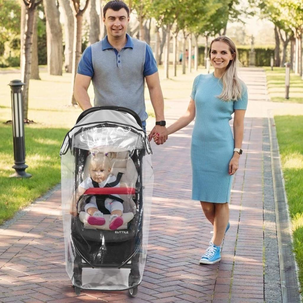 Hrzeem Universal Rain Cover For Pushchair,Pram Cover,Rain Pram,Travel Weather Shield Windproof, Waterproof, Protect From Sun Dust Snow Brand: Hrzeem