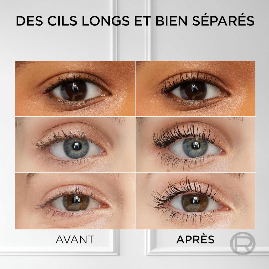 L'Oréal Paris Black Mascara for Precise Separated Eyelashes with Telescopic Length, False Lash Telescopic Gold Mascara, Black, 1 x 8 ml