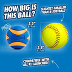 ChuckIt! Ultra Squeaker Ball Dog Toy, Durable High Bounce Floating Rubber Squeaky Dog Ball, Launcher Compatible Toy For Dogs, 1 Pack, X-Large