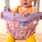 Bright Starts Playful Parade Door Jumper for Baby with Adjustable Strap, 6 Months and Up, Max Weight 26 lbs