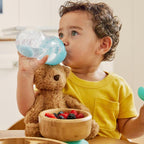 Munchkin Click Lock Tip & Sip Straw Cup Set | Baby Toddler Sippy Cups with Straw | BPA Free | Leakproof Cup | Dishwasher Safe | Baby Cup Weighted Straw | Baby Bottles -7oz/207ml | 2 Pack | Blue