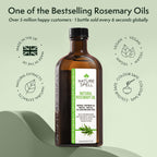 Nature Spell Rosemary Oil for Hair & Skin, Rosemary Oil for Hair Growth, Nourishes Dry, Damaged Hair, Against Hair Loss - 150ml