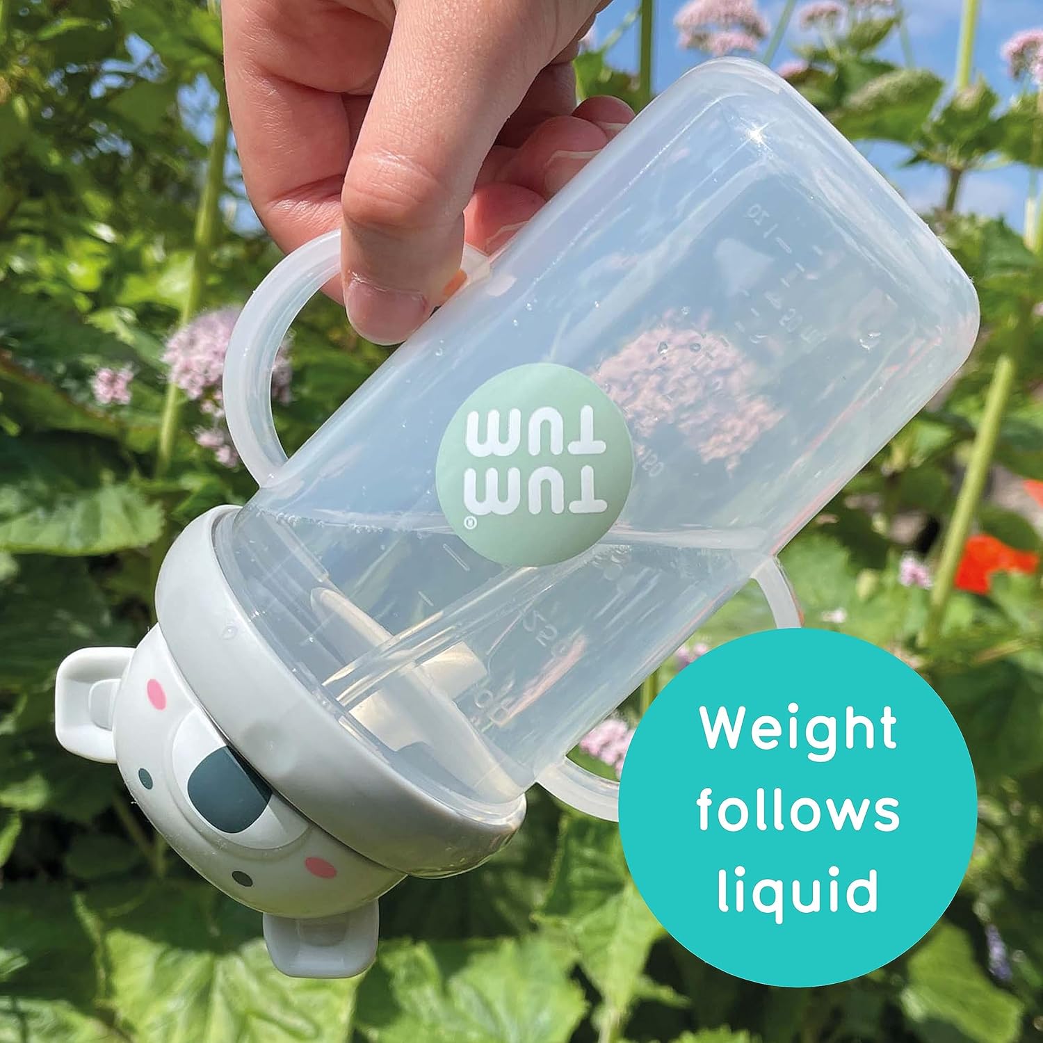 TUM TUM Tippy Up Free Flow Sippy Cup (No Valve), Sippy Cup for Toddlers, BPA Free (Kev Koala 300ml)