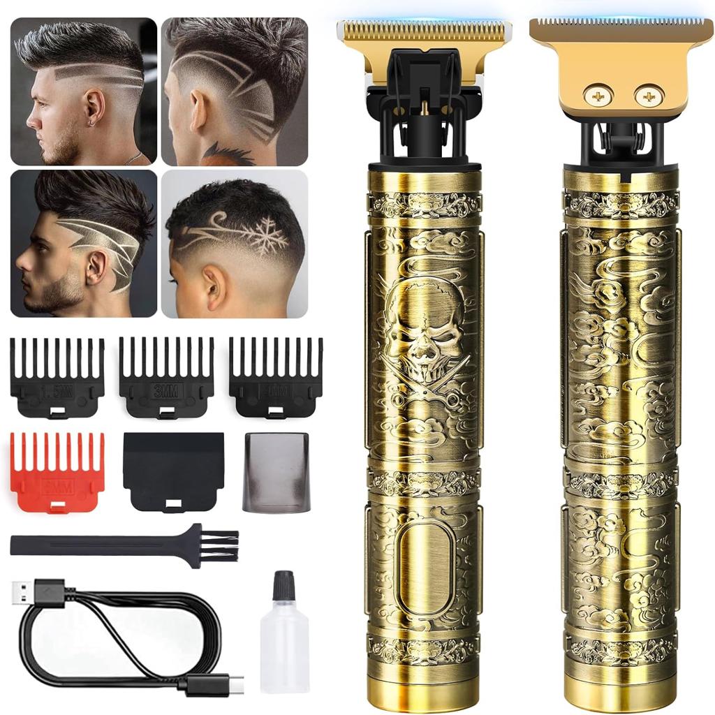 Auruza Hair Clippers Men, Beard Trimmer For Men, Rechargeable Hair Trimmer With 4 Limit Combs, Beard Grooming Kit For Barbers Haircut, Usb Type-C Charging, Professional Hair Trimmer Gifts For Men