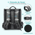 morpilot Pet Carrier Backpack, Morpilot Expandable & Foldable Cat Backpack Inner Safety Leash + Folding Dog Bowl, Waterproof and Durable Dog Backpack for Cats and Small Dogs up to 8 kg