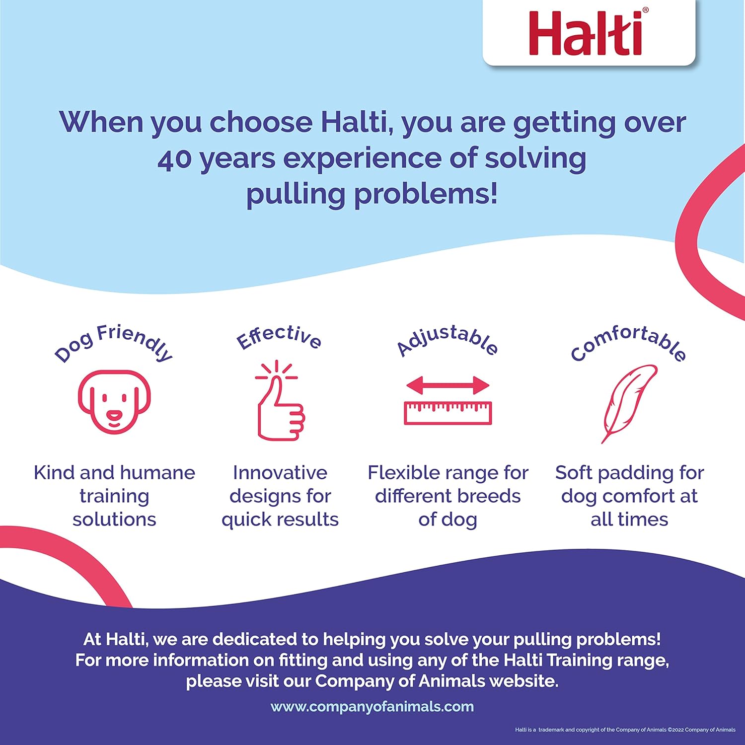 HALTI Headcollar - To Stop Your Dog Pulling on the Leash. Adjustable, Reflective and Lightweight, with Padded Nose Band. Dog Training Anti-Pull Collar for Large Dogs (Size 5, Black)