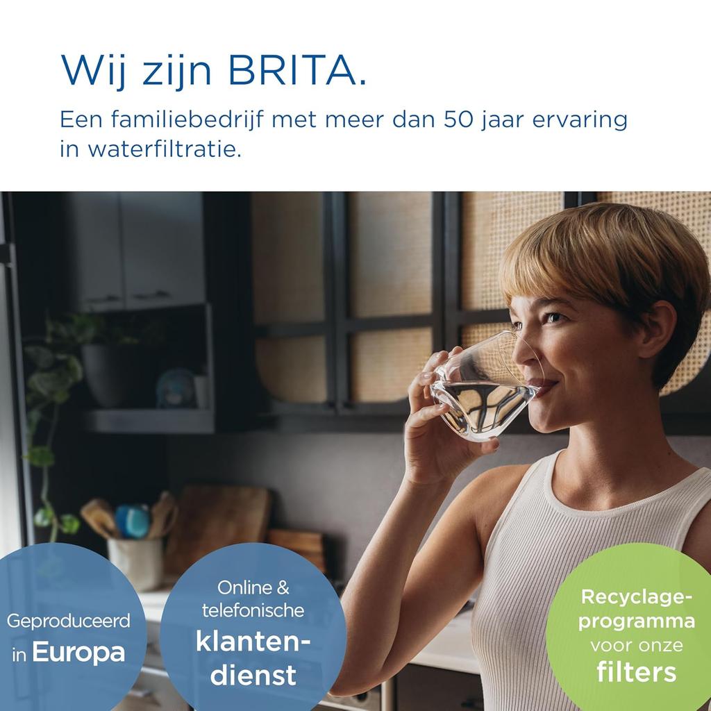 BRITA Flow XXL Water Filter Tank (8.2L) incl. 1x MAXTRA PRO All-in-1 cartridge - fridge-fitting dispenser for families and offices - now in sustainable Smart Box packaging