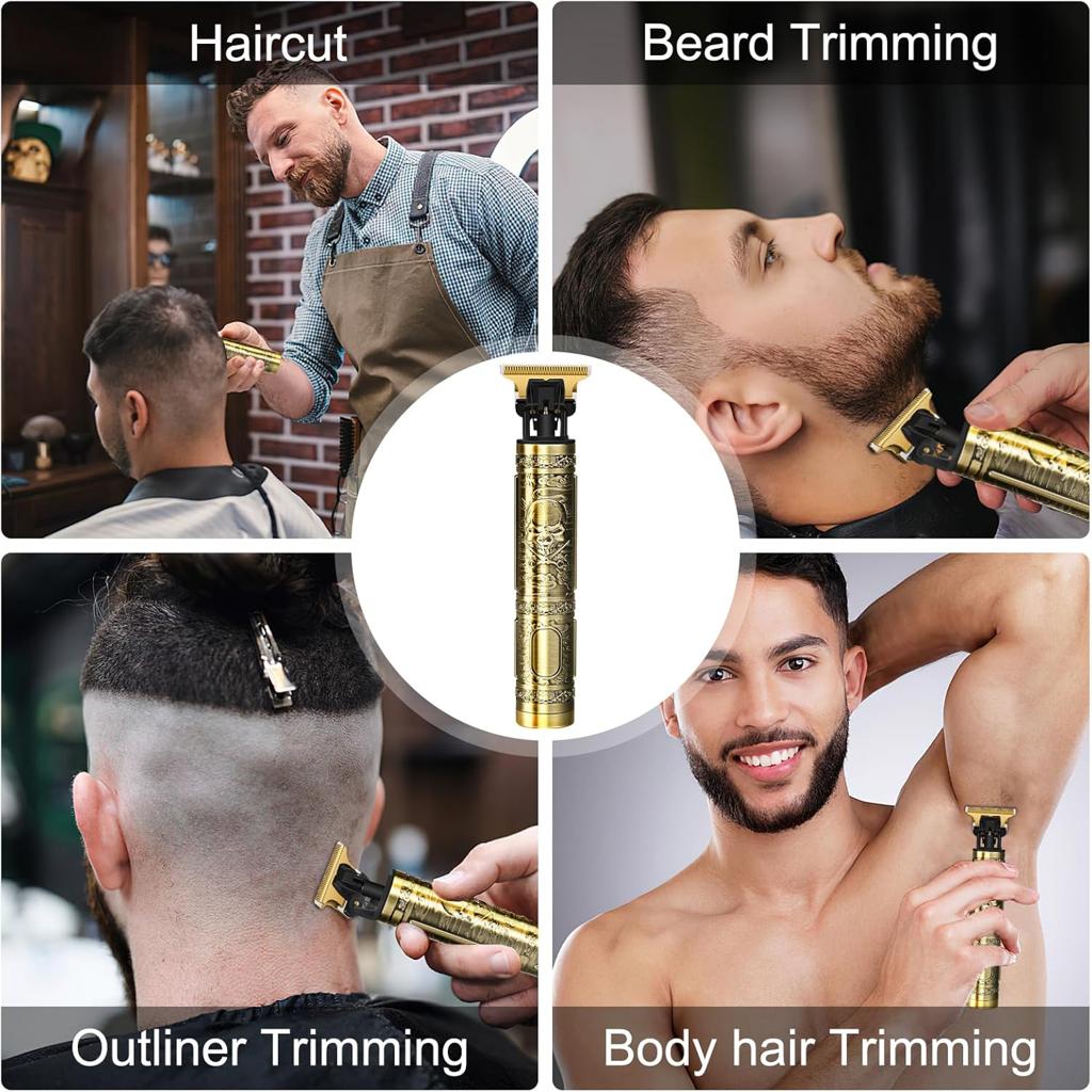 Auruza Hair Clippers Men, Beard Trimmer For Men, Rechargeable Hair Trimmer With 4 Limit Combs, Beard Grooming Kit For Barbers Haircut, Usb Type-C Charging, Professional Hair Trimmer Gifts For Men