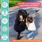 SnoozeShade Plus Extra Stroller Sun Shade & Mosquito Net – Breathable Mesh with Peek‑a‑Boo Window – Universal Fit for Travel, Umbrella & Jogging Strollers – Blocks 99% UV