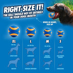 ChuckIt! Ultra Squeaker Ball Dog Toy, Durable High Bounce Floating Rubber Squeaky Dog Ball, Launcher Compatible Toy For Dogs, 1 Pack, X-Large