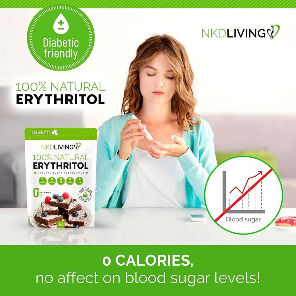 Erythritol 100% Natural 2kg | Zero Calorie Sugar Substitute