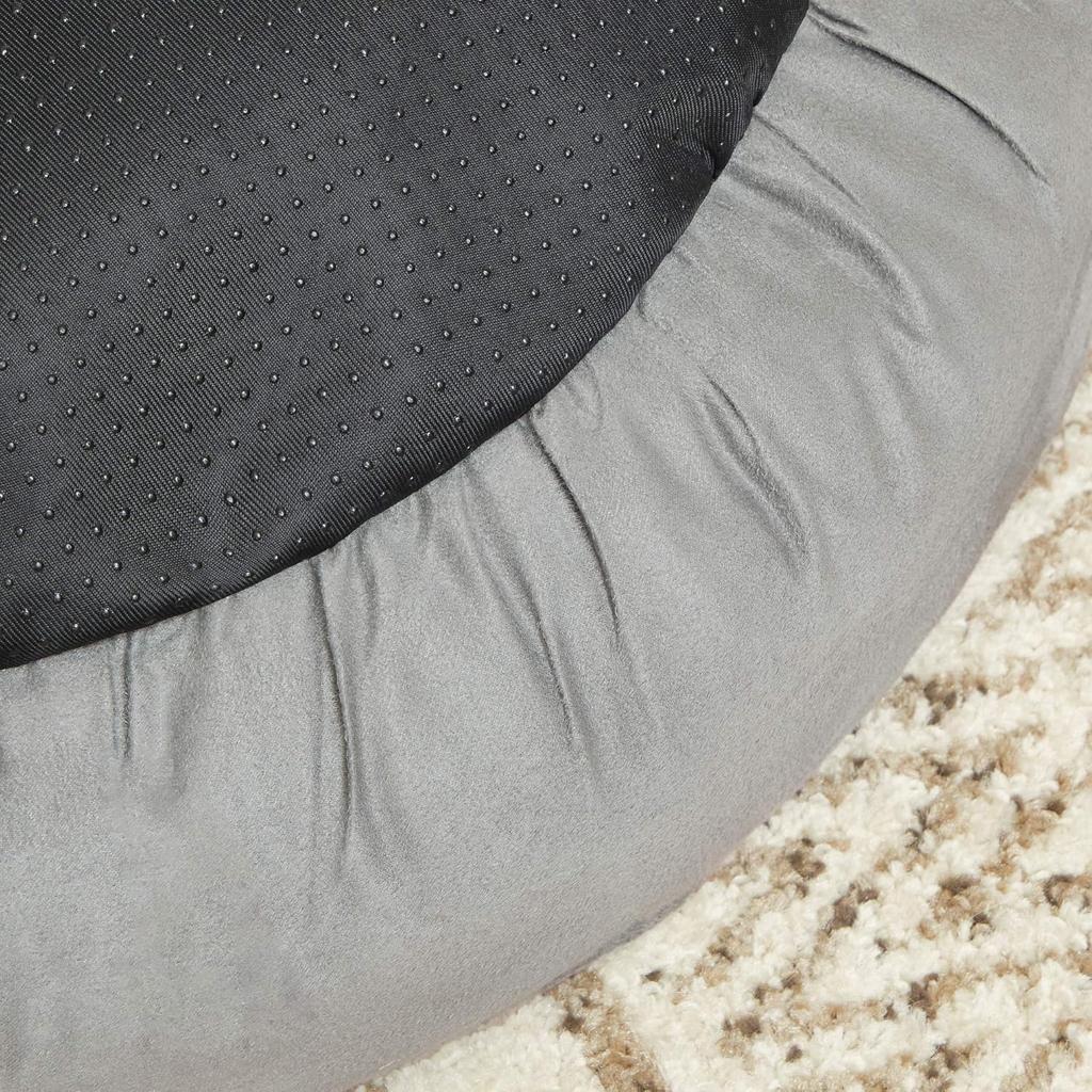 Feandrea PGW050G01 Doughnut Dog Bed/Cat Bed Diameter 50 cm Light Grey