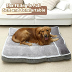 WINDRACING Dog Bed for Medium Dogs, Dog Mattress with Pillow for Crate Kennel, Sofa Dog Bed, Super Soft pet Bed for Large, Small Dogs Breeds,pet Bed