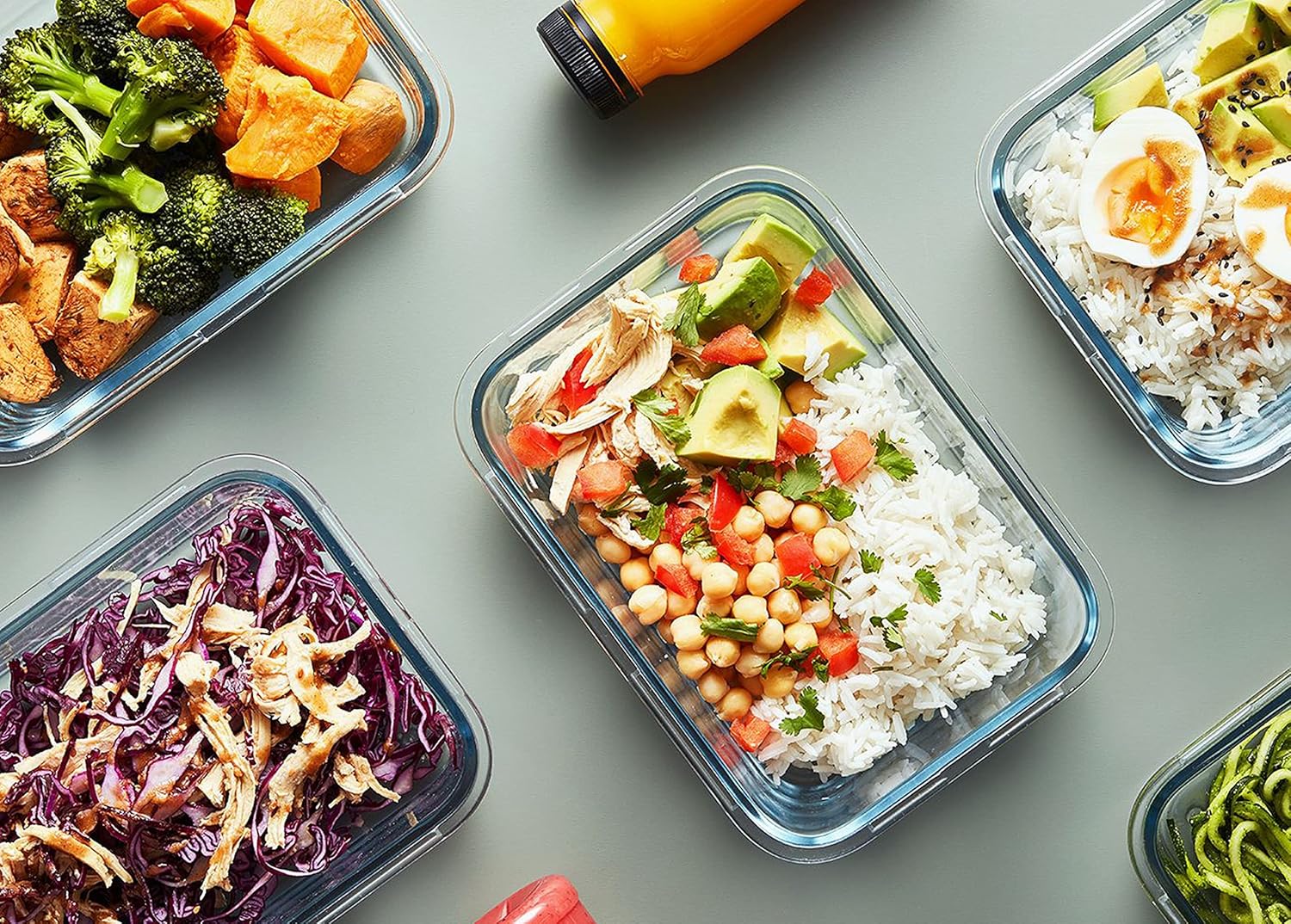 M Mcirco [10-Pack]Glass Meal Prep Containers -Mcirco Food Storage Containers With Lifetime Lasting Snap Locking Lids, Airtight Lunch Containers, Microwave, Oven, Freezer And Dishwasher
