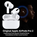 New Original Apple AirPods Pro 2 Wireless Earbuds, Bluetooth Headphones, Active Noise Cancellation, Transparency, Personalised Spatial Audio, High Fidelity Sound, H2 Chip, USB C Charging