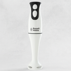 Russell Hobbs Food Collection Electric Hand Blender, 2 Speeds and Pulse Technology, Detachable blending leg for easy cleaning, Stainless steel blades, 200W, 22241, White