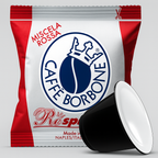 Caffè Borbone Respresso Red Coffee Blend - 100 Capsules - Compatible with Nespresso Coffee Machines for Home Use