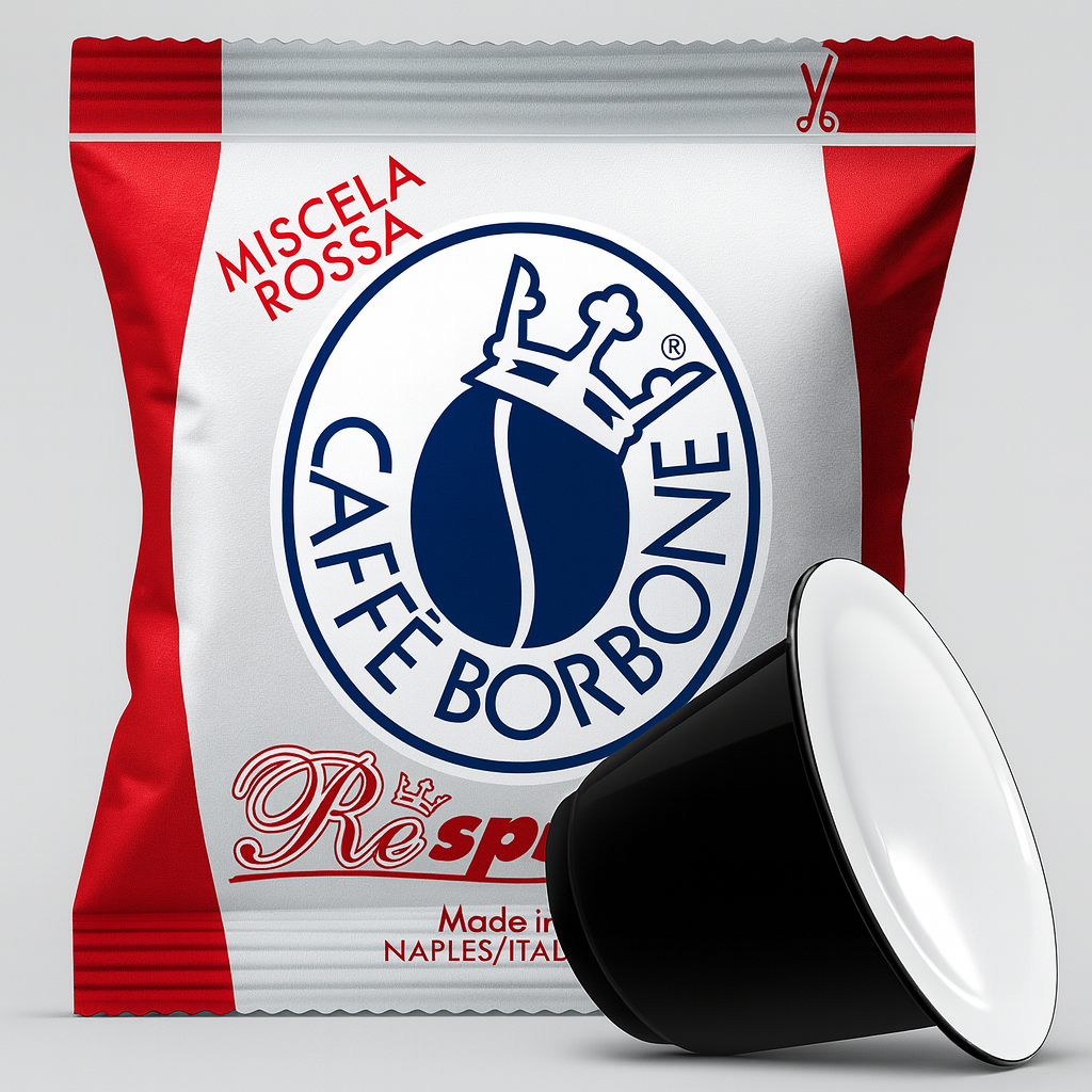 Caffè Borbone Respresso Red Coffee Blend - 100 Capsules - Compatible with Nespresso Coffee Machines for Home Use