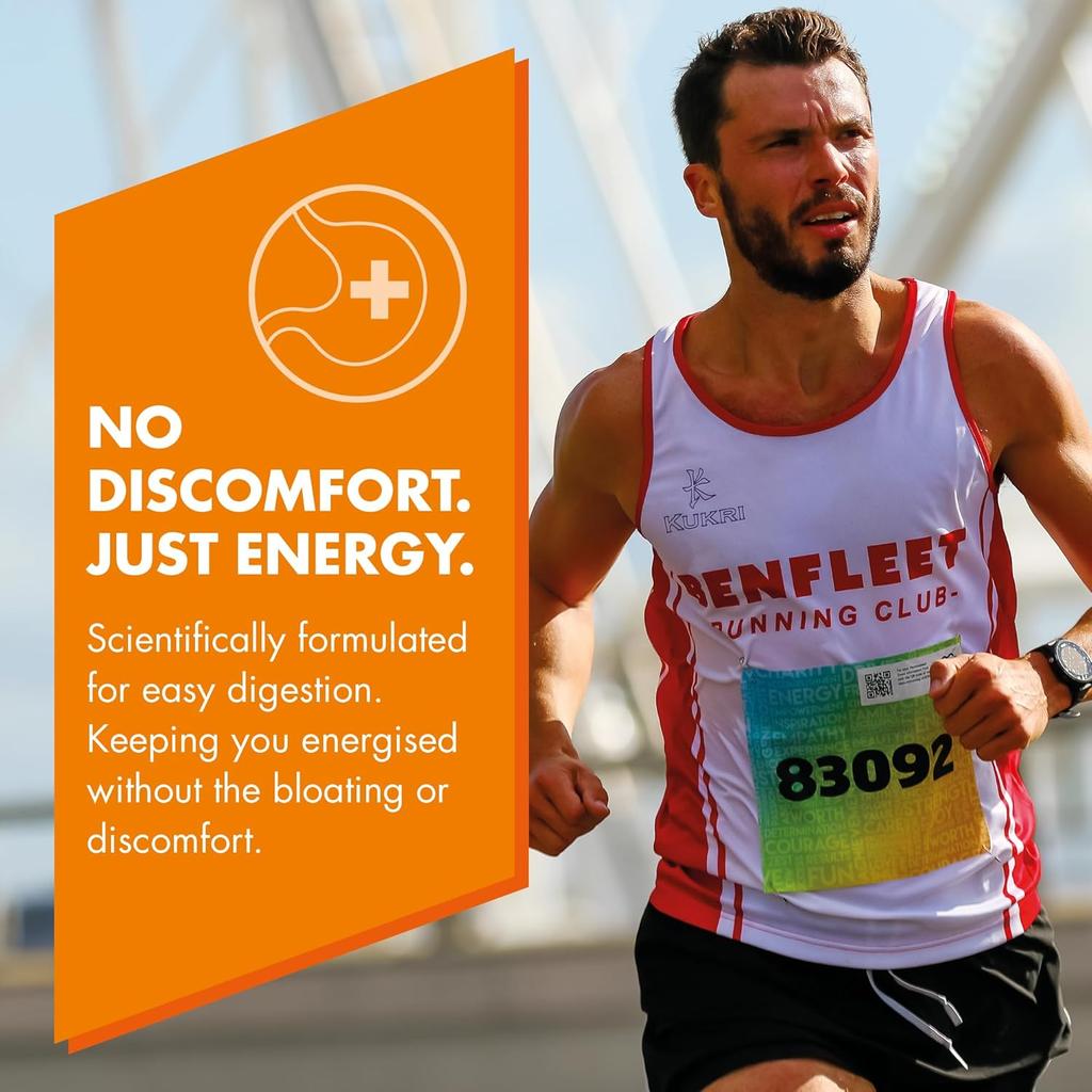 HIGH5 Running Gels Energy - Running Essentials for Quick Release Energy - Natural Fruit Juice & Caffeine-Free - Ideal as Running Equipment, Cycling Supplements, Marathon Training (Orange, 20 x 40g)