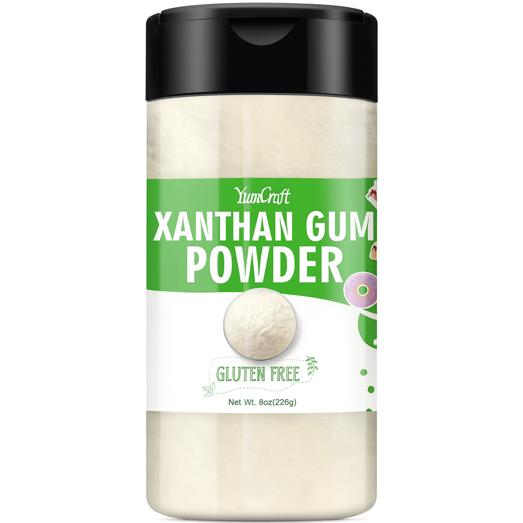 Xanthan Gum Powder, 226 g, Natural Xanthan Gum Powder, Suitable for Thickening and Stabilising Ice, Soup and Sauce, Vegan, Gluten-Free and Non-Gvo Food