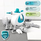 eldray BEL0701TQN 10-in-1 Handheld Steam Cleaner - Clean, Sanitise & Refresh Surfaces, Tiles, Mirrors & Windows, Chemical Free Cleaning, Includes Nozzles, Brushes, Upholstery Head & Squeegee, 1000W