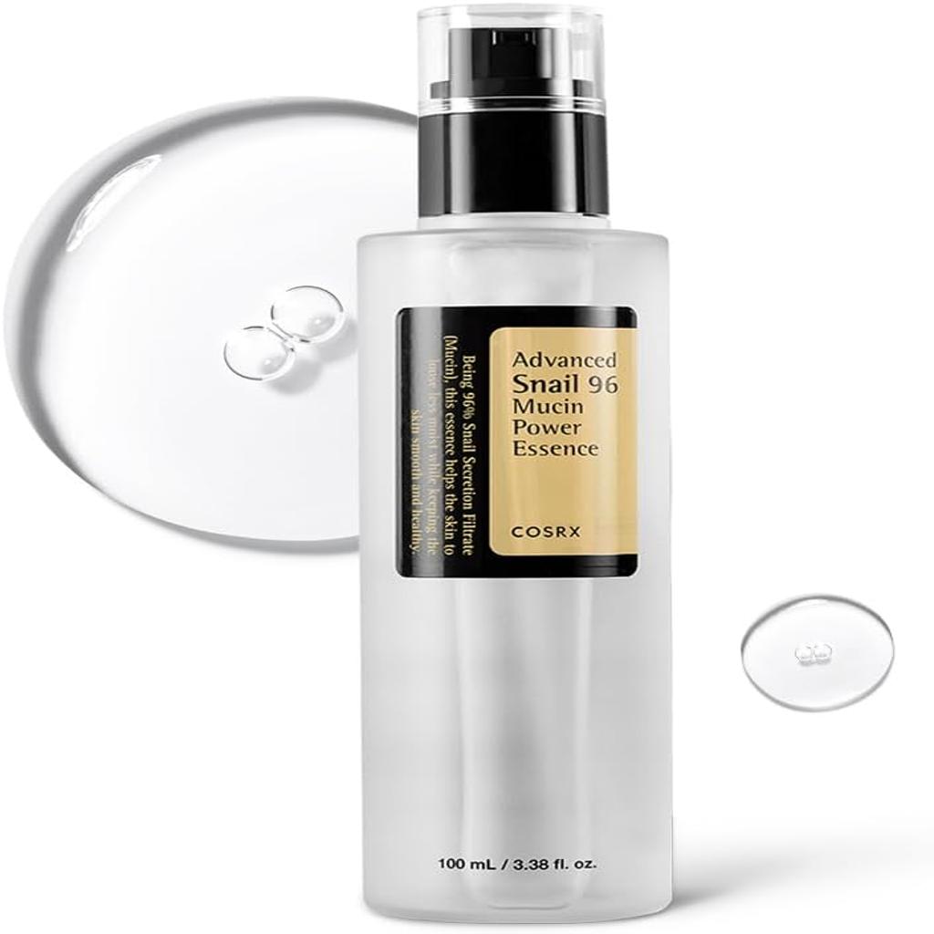 COSRX Advanced Snail 96 Mucin Power Essence 100ml, Skin Repair & Hydrating Serum, Snail Secretion Filtrate 96% & Hyaluronic acid, Korean Skincare, Animal testing free