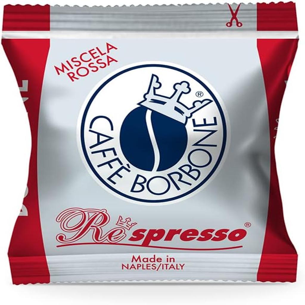 Caffè Borbone Respresso Red Coffee Blend - 100 Capsules - Compatible with Nespresso Coffee Machines for Home Use