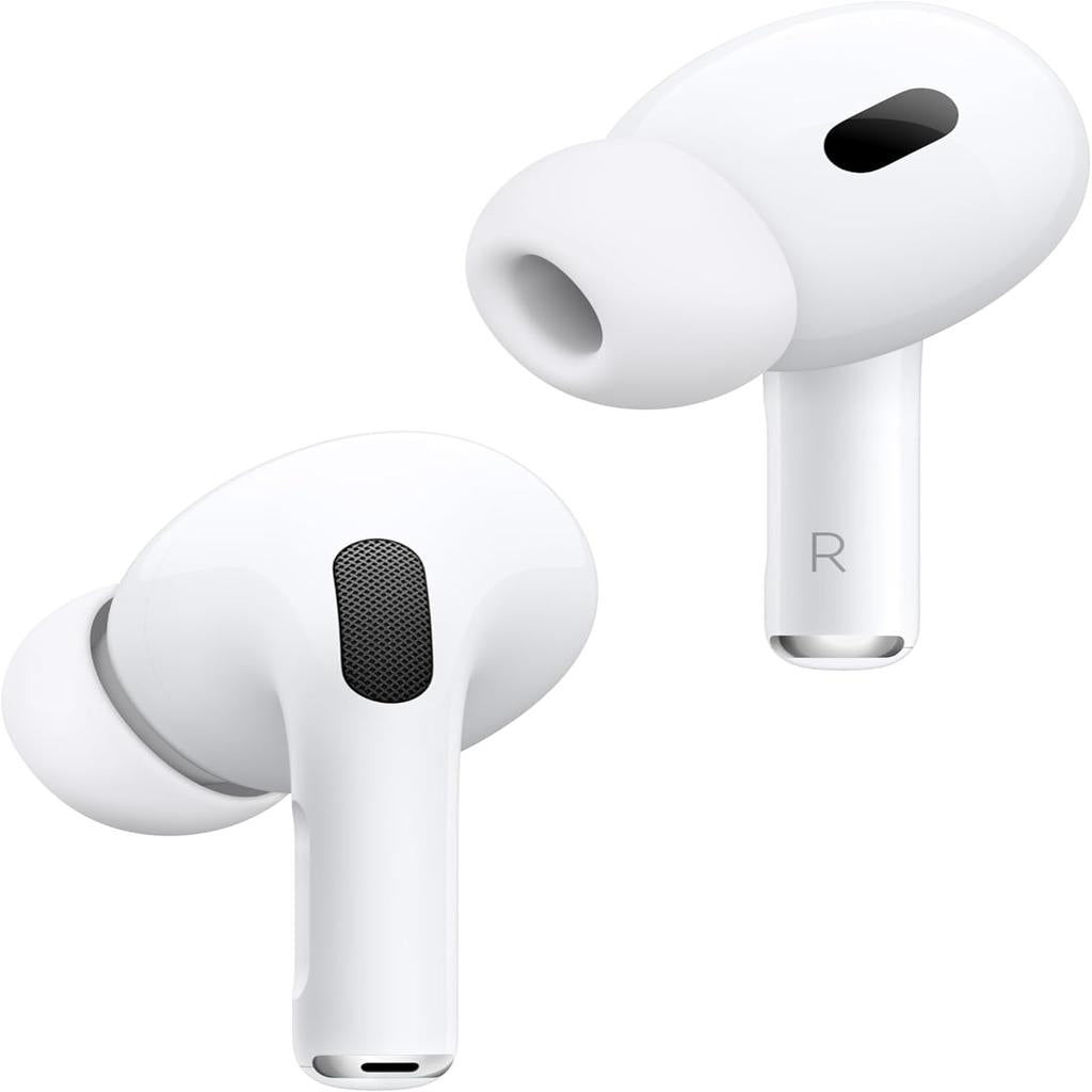 New Original Apple AirPods Pro 2 Wireless Earbuds, Bluetooth Headphones, Active Noise Cancellation, Transparency, Personalised Spatial Audio, High Fidelity Sound, H2 Chip, USB C Charging