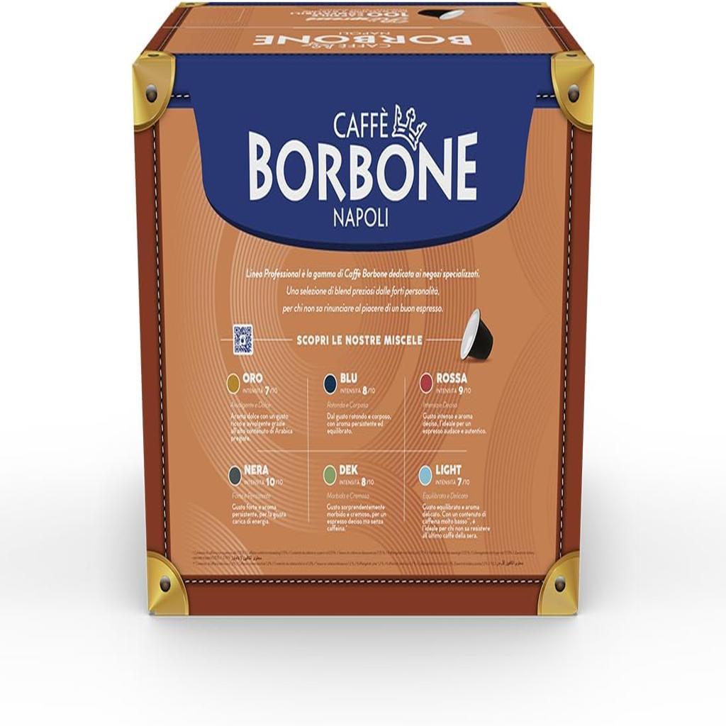 Caffè Borbone Respresso Red Coffee Blend - 100 Capsules - Compatible with Nespresso Coffee Machines for Home Use