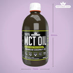Natures Aid 100% MCT Oil - Premium Coconut Oil 500ml (Pack of 2)