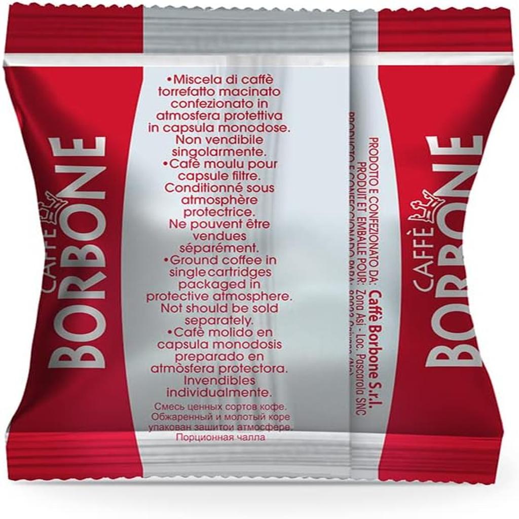 Caffè Borbone Respresso Red Coffee Blend - 100 Capsules - Compatible with Nespresso Coffee Machines for Home Use
