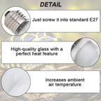 Lotvic 2 Pack 100W Reptile Heat Lamp, E27 Heat Lamp Bulb for Reptiles, Daylight Basking Spot Lamp, Tortoise Heat Lamp Bulb, Reptile Heating Bulb for Amphibian, Tortoise, Bearded Dragon (2 Pack 100W) [Energy Class A]