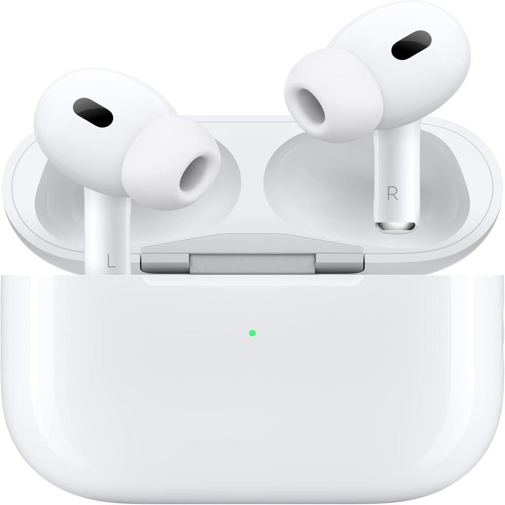 New Original Apple AirPods Pro 2 Wireless Earbuds, Bluetooth Headphones, Active Noise Cancellation, Transparency, Personalised Spatial Audio, High Fidelity Sound, H2 Chip, USB C Charging