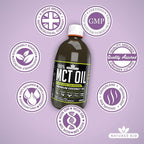 Natures Aid 100% MCT Oil - Premium Coconut Oil 500ml (Pack of 2)