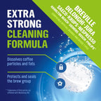 Cleaning tablets for coffee and espresso machine - Pack of 40, Cleaner suitable for automatic coffee makers and capsule machines
