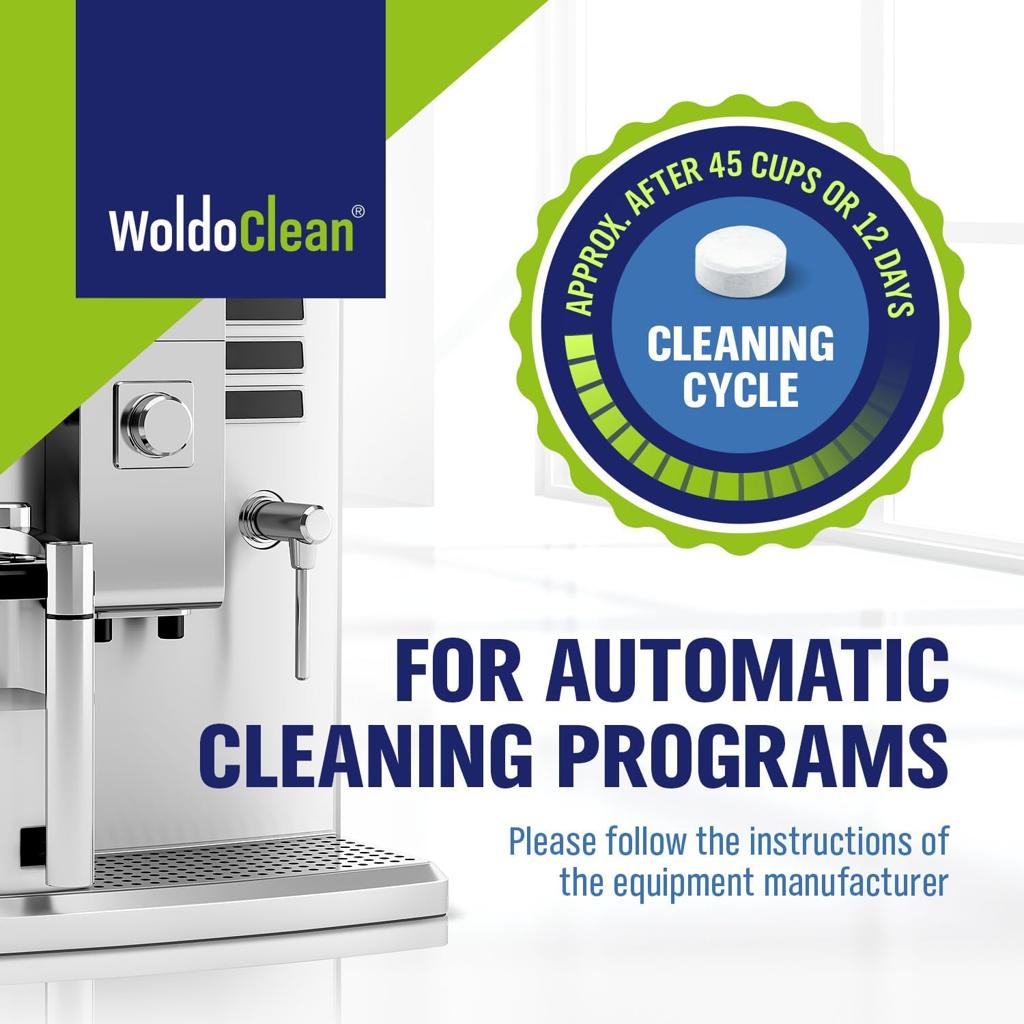 Cleaning tablets for coffee and espresso machine - Pack of 40, Cleaner suitable for automatic coffee makers and capsule machines