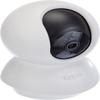 Tapo Wifi Camera, 2K 3MP Pet Camera Indoor Camera for Security, Wireless 360° for Baby Monitor, CCTV, Smart Motion Detection & Tracking, Night Vision, Works with Alexa & Google Home(Tapo C210)