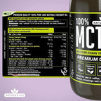 Natures Aid 100% MCT Oil - Premium Coconut Oil 500ml (Pack of 2)