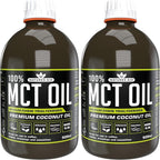 Natures Aid 100% MCT Oil - Premium Coconut Oil 500ml (Pack of 2)