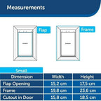 PetSafe Staywell, Convenient, Original 2 Way Pet Door, Fast Installation, Easy fitting, 2 Way Locking, Cat Flap for All Pets – Small - White